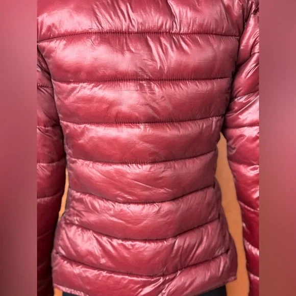 Moncler Deep Red Puffer Jacket - Picture 12 of 17